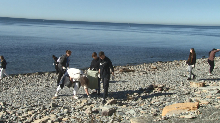 Молодежь курорта вышла на экологическую акцию: мусор с анапского пляжа отправят на переработку
