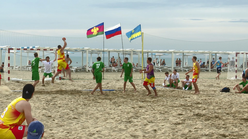 В Анапе прошел очередной этап 1 тура Чемпионата России по пляжному гандболу