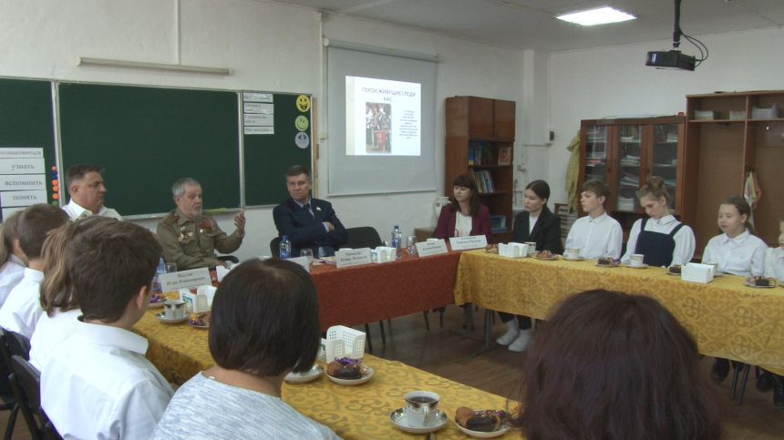 Ветеран строительства БАМ и ликвидации аварии в Чернобыле встретился с анапскими школьниками