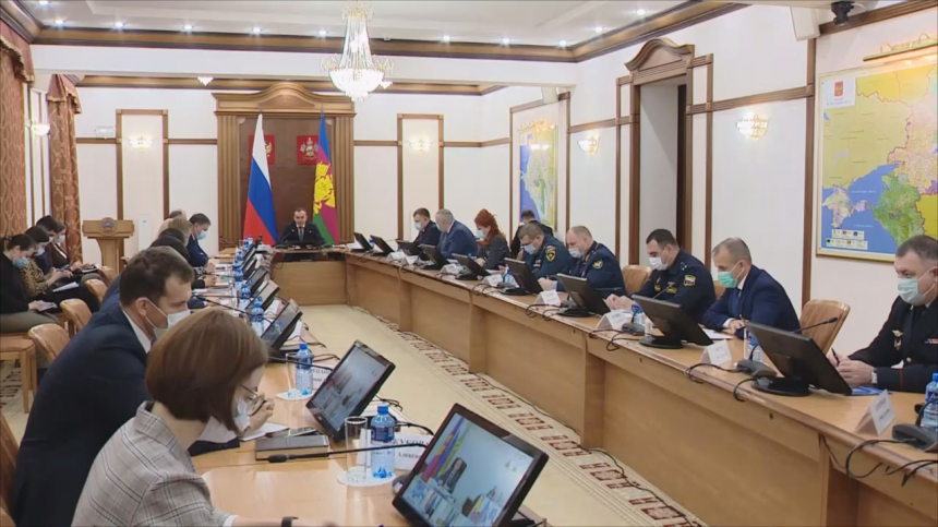 Глава Кубани Вениамин Кондратьев сегодня  провел заседание оперативного штаба края