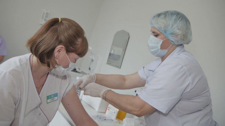 В санатории "Дилуч" прошла выездная вакцинация