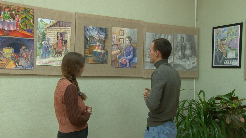 Анапская художница представила собственную выставку картин