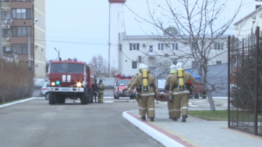 В Анапе прошли масштабные учения пожарных гарнизонов